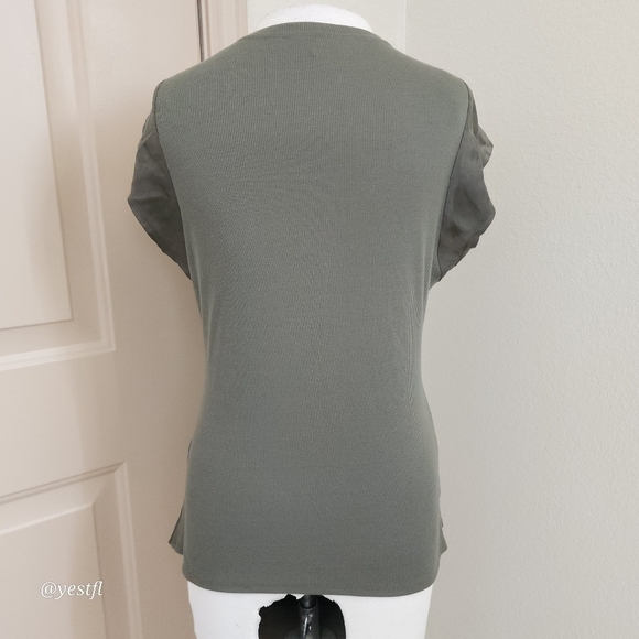 Frame silk satin top military M - Picture 3 of 7